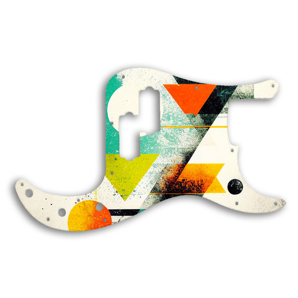 Fender Precision Bass Mexican Custom Pickguard Scratchplate ABSTRACT Design