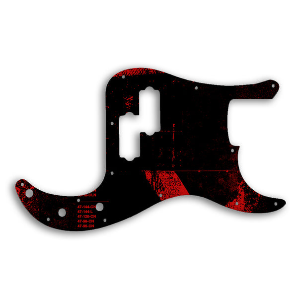 Fender Precision Bass Mexican Custom Pickguard Scratchplate ABSTRACT Design