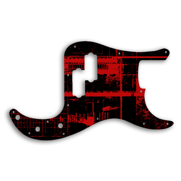 Fender Precision Bass Mexican Custom Pickguard Scratchplate ABSTRACT Design