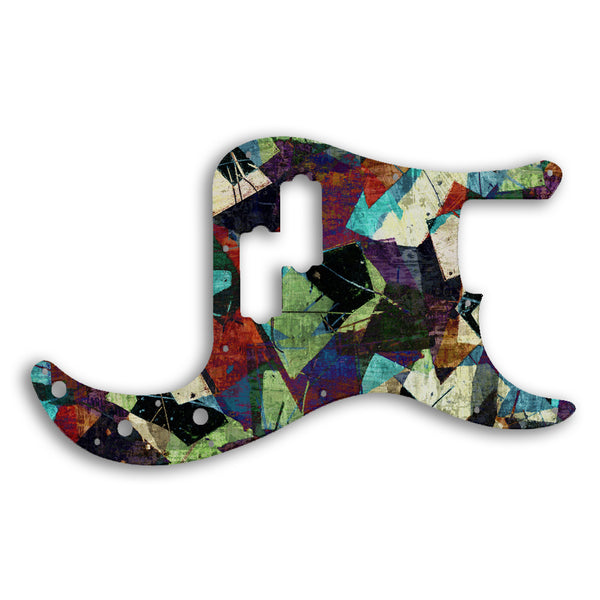 Fender Precision Bass Mexican Custom Pickguard Scratchplate GEOMETRIC Design