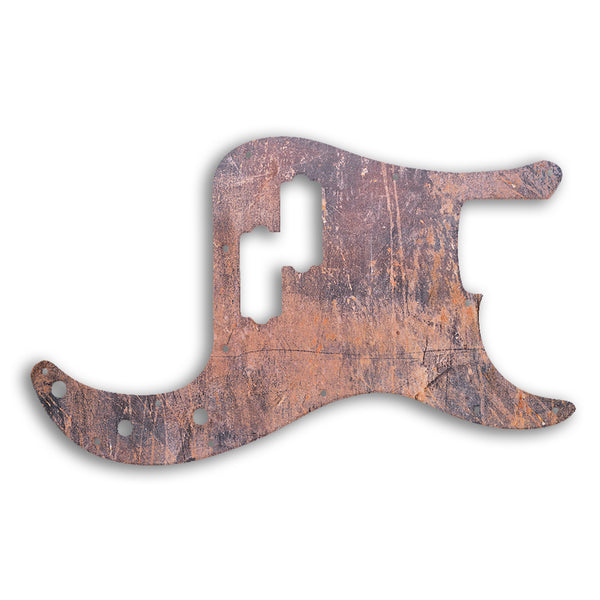 Fender Precision Bass Mexican Custom Pickguard Scratchplate Rust Design