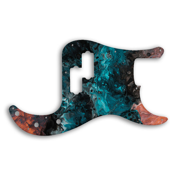 Fender Precision Bass Mexican Custom Pickguard Scratchplate SWIRL Design