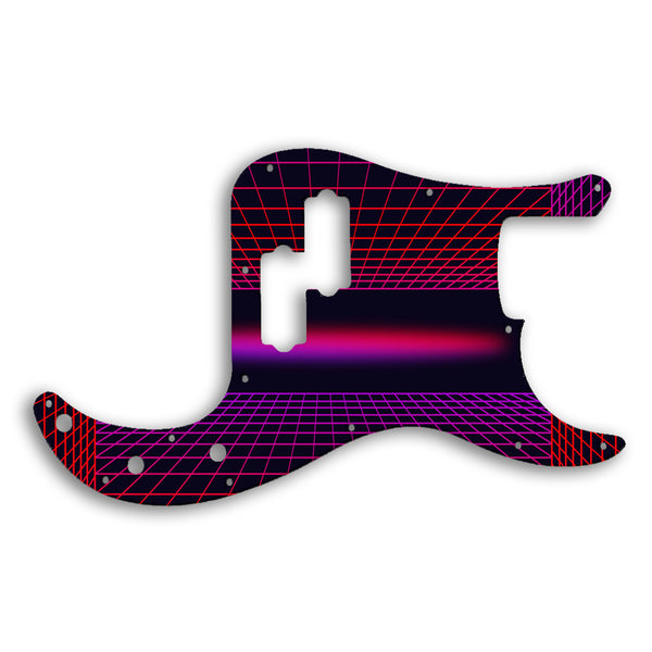 Fender Precision Bass Mexican Custom Pickguard Scratchplate TRON Design