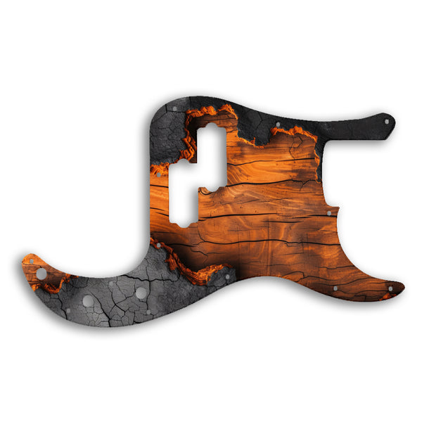 Fender Precision Bass Mexican Custom Pickguard Scratchplate Wood Design