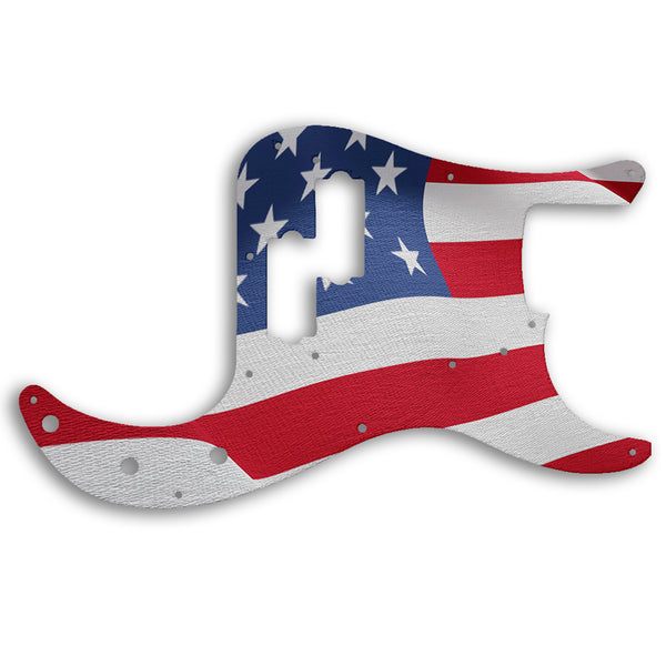 Fender PRECISION BASS 50'S ROAD WORN SERIES Custom Pickguard Scratchplate Flag Design