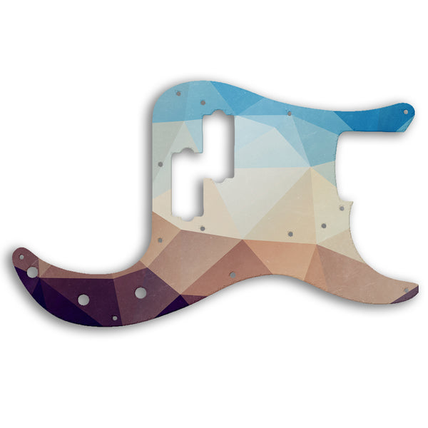 Fender PRECISION BASS 50'S ROAD WORN SERIES Custom Pickguard Scratchplate POLYGON Design