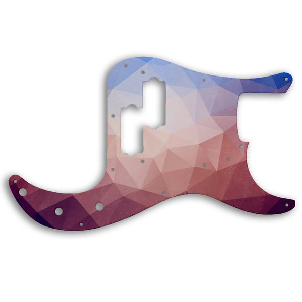 Fender PRECISION BASS 50'S ROAD WORN SERIES Custom Pickguard Scratchplate POLYGON Design