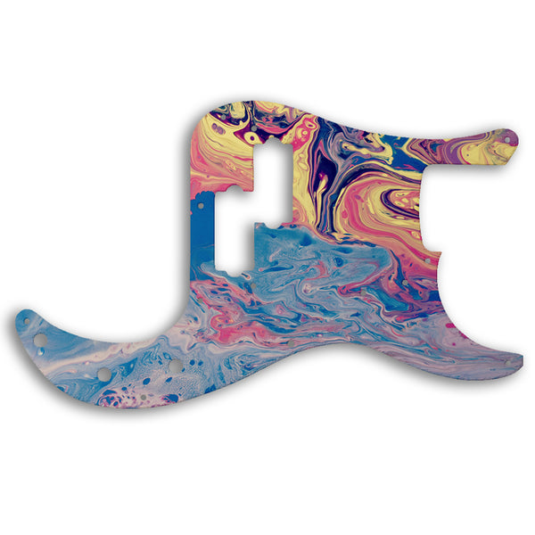 Fender PRECISION BASS 50'S ROAD WORN SERIES Custom Pickguard Scratchplate Pscychedelic Design