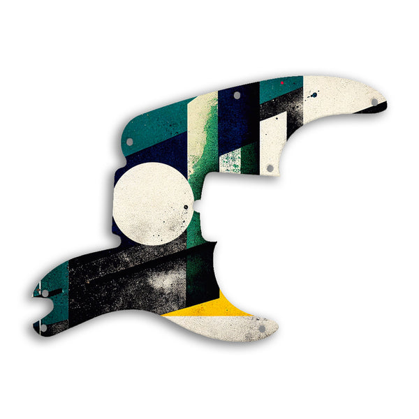 Fender PRECISION BASS 60TH ANNIVERSARY Custom Pickguard Scratchplate ABSTRACT Design