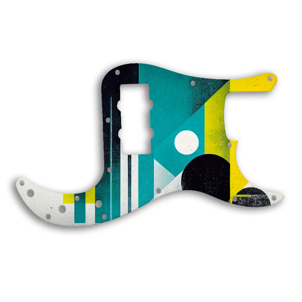 Fender Precision Bass Blacktop Custom Pickguard Scratchplate ABSTRACT Design