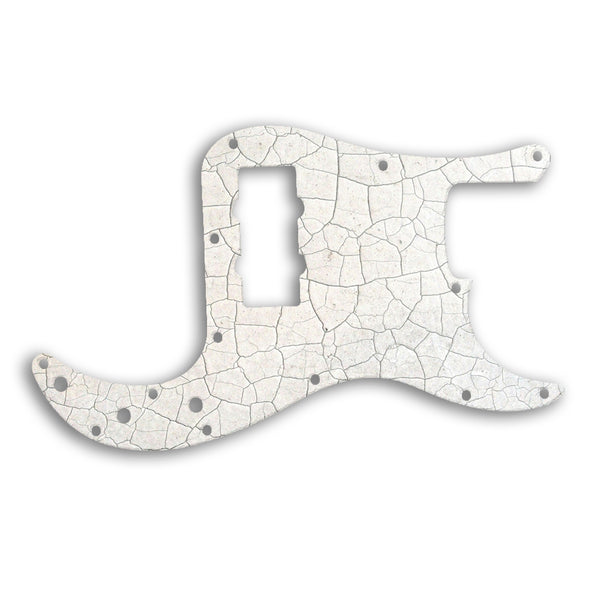 Fender Precision Bass Blacktop Custom Pickguard Scratchplate CRACKED Design