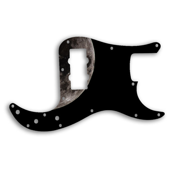 Fender Precision Bass Blacktop Custom Pickguard Scratchplate MOON Design