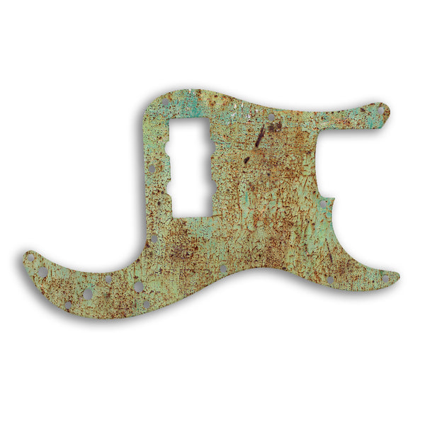 Fender Precision Bass Blacktop Custom Pickguard Scratchplate Rust Design