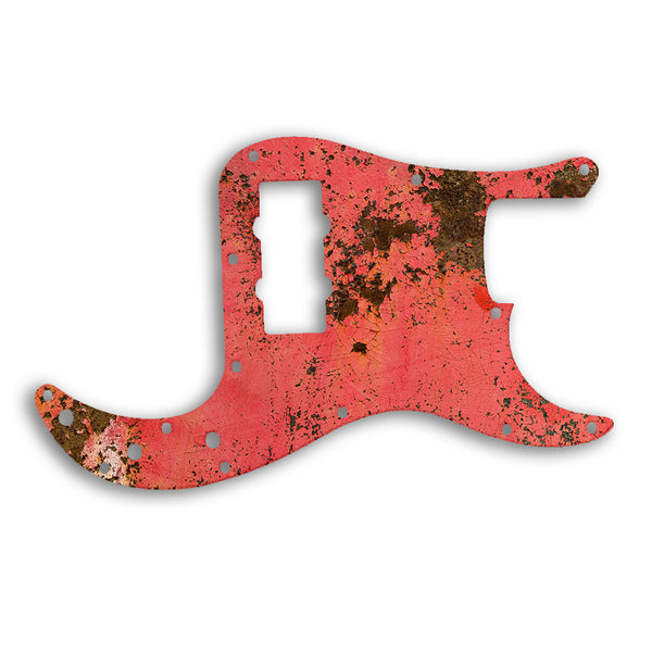 Fender Precision Bass Blacktop Custom Pickguard Scratchplate Rust Design