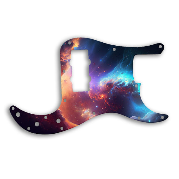 Fender Precision Bass Blacktop Custom Pickguard Scratchplate Space Design