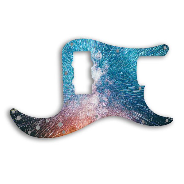 Fender Precision Bass Blacktop Custom Pickguard Scratchplate SPACE Design