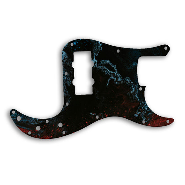 Fender Precision Bass Blacktop Custom Pickguard Scratchplate SWIRL Design