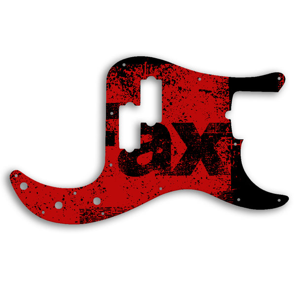 Fender PRECISION BASS AMERICAN PROFESSIONAL 4 STRING Custom Pickguard Scratchplate ABSTRACT Design