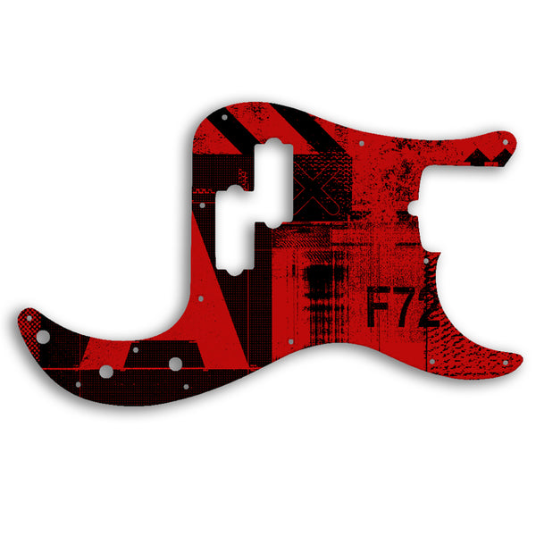 Fender PRECISION BASS AMERICAN PROFESSIONAL 4 STRING Custom Pickguard Scratchplate ABSTRACT Design