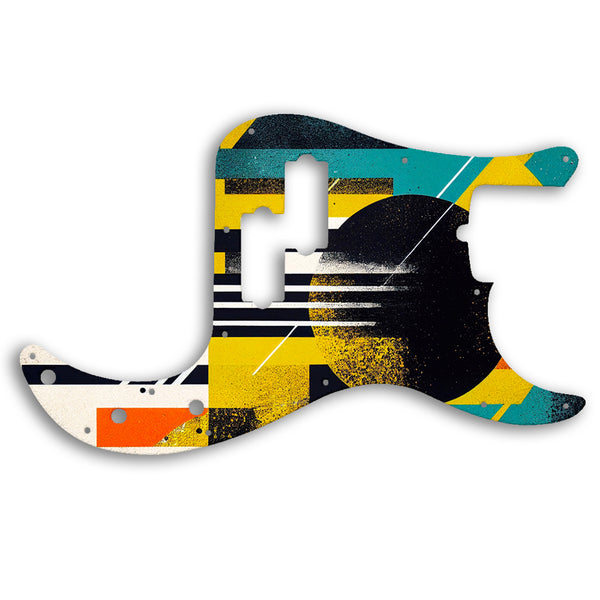 Fender PRECISION BASS AMERICAN PROFESSIONAL 4 STRING Custom Pickguard Scratchplate ABSTRACT Design