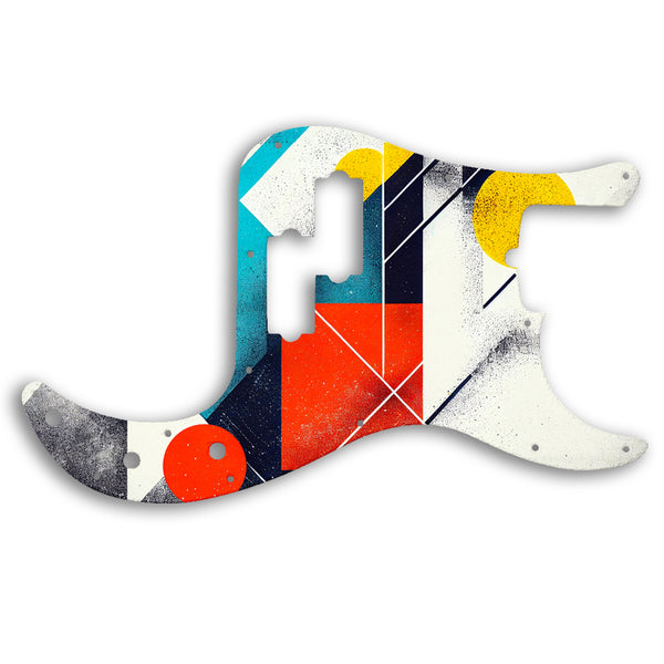 Fender PRECISION BASS AMERICAN PROFESSIONAL 4 STRING Custom Pickguard Scratchplate ABSTRACT Design