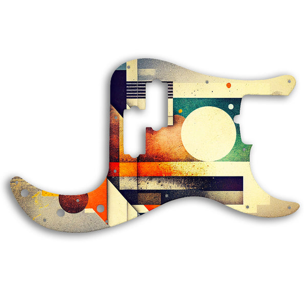 Fender PRECISION BASS AMERICAN PROFESSIONAL 4 STRING Custom Pickguard Scratchplate ABSTRACT Design