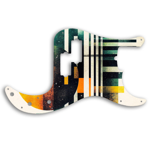 Fender PRECISION BASS AMERICAN PROFESSIONAL 4 STRING Custom Pickguard Scratchplate ABSTRACT Design