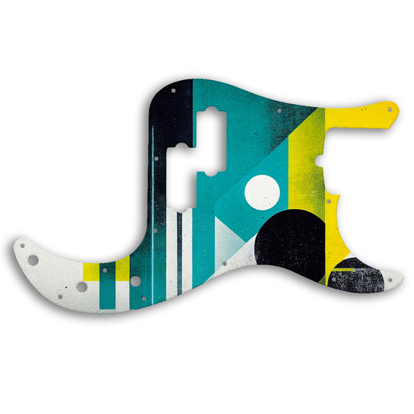 Fender PRECISION BASS AMERICAN PROFESSIONAL 4 STRING Custom Pickguard Scratchplate ABSTRACT Design