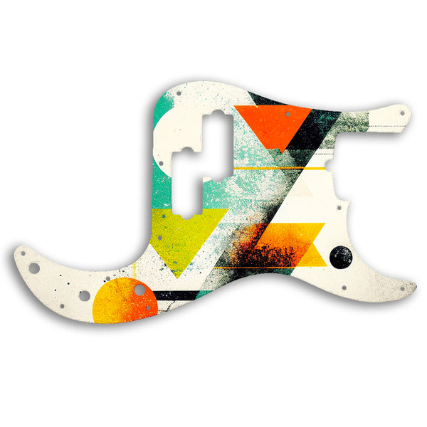 Fender PRECISION BASS AMERICAN PROFESSIONAL 4 STRING Custom Pickguard Scratchplate ABSTRACT Design