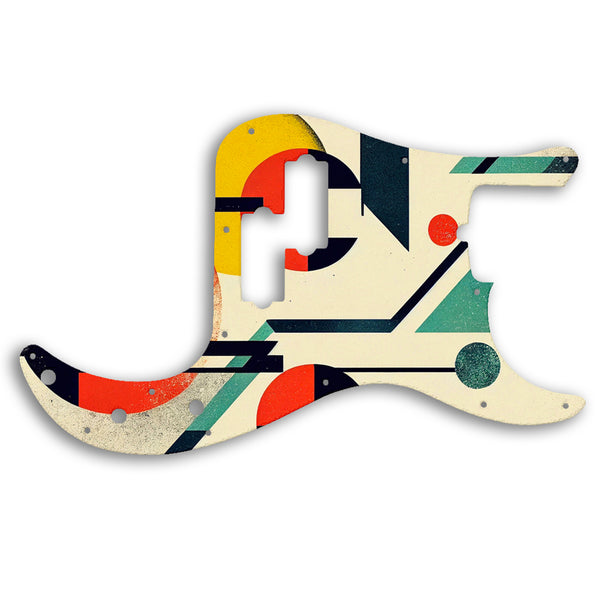 Fender PRECISION BASS AMERICAN PROFESSIONAL 4 STRING Custom Pickguard Scratchplate ABSTRACT Design