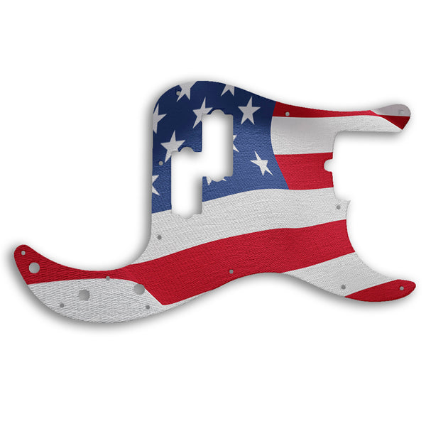 Fender PRECISION BASS AMERICAN PROFESSIONAL 4 STRING Custom Pickguard Scratchplate Flag Design