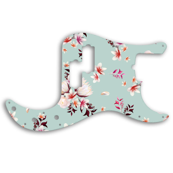 Fender PRECISION BASS AMERICAN PROFESSIONAL 4 STRING Custom Pickguard Scratchplate FLOWERS Design