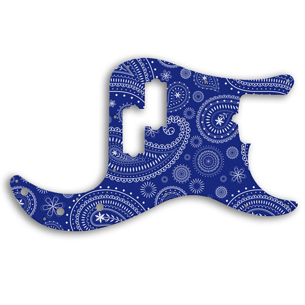 Fender PRECISION BASS AMERICAN PROFESSIONAL 4 STRING Custom Pickguard Scratchplate Paisley Design