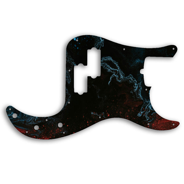 Fender PRECISION BASS AMERICAN PROFESSIONAL 4 STRING Custom Pickguard Scratchplate SWIRL Design