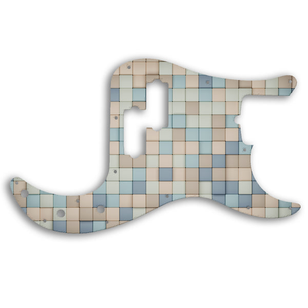 Fender PRECISION BASS AMERICAN PROFESSIONAL 4 STRING Custom Pickguard Scratchplate TILES Design