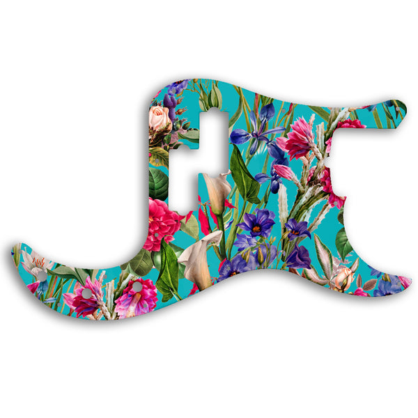 Fender Precision Bass American Performer Custom Pickguard Scratchplate FLOWERS Design