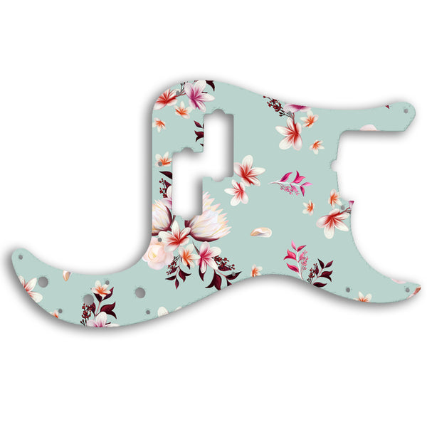 Fender Precision Bass American Performer Custom Pickguard Scratchplate FLOWERS Design