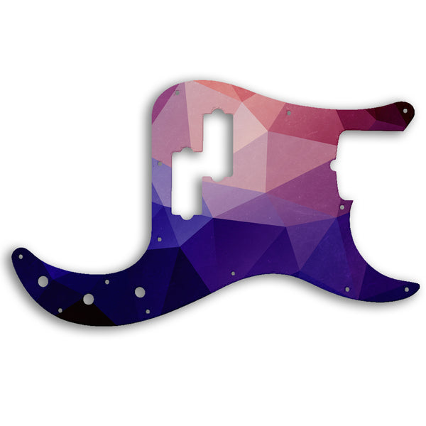 Fender Precision Bass American Performer Custom Pickguard Scratchplate POLYGON Design