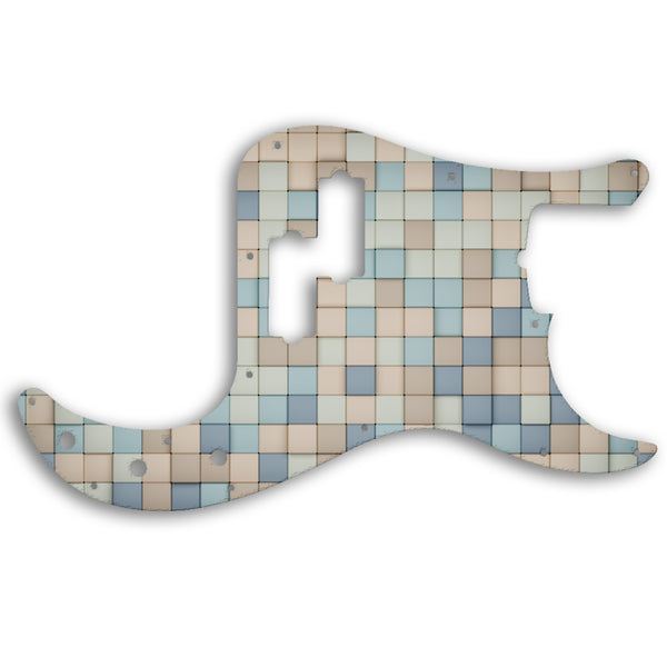 Fender Precision Bass American Performer Custom Pickguard Scratchplate TILES Design