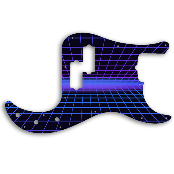 Fender Precision Bass American Performer Custom Pickguard Scratchplate TRON Design