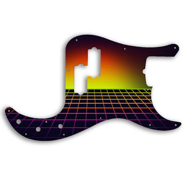 Fender Precision Bass American Performer Custom Pickguard Scratchplate TRON Design