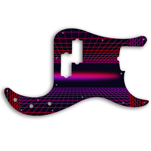 Fender Precision Bass American Performer Custom Pickguard Scratchplate TRON Design