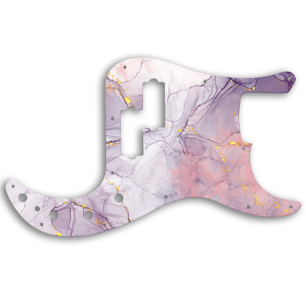 Fender PRECISION BASS 2005-PRESENT MADE IN MEXICO DELUXE ACTIVE SPECIAL Custom Pickguard Scratchplate Marble Design