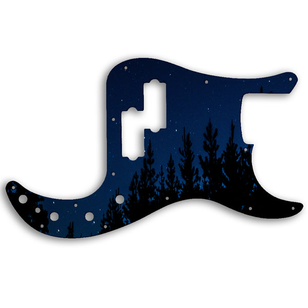 Fender PRECISION BASS 2005-PRESENT MADE IN MEXICO DELUXE ACTIVE SPECIAL Custom Pickguard Scratchplate NIGHT Design