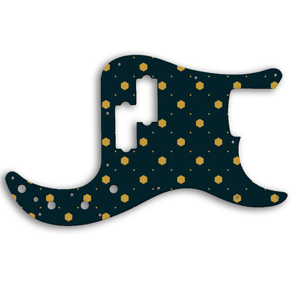 Fender PRECISION BASS 2005-PRESENT MADE IN MEXICO DELUXE ACTIVE SPECIAL Custom Pickguard Scratchplate Pattern Design