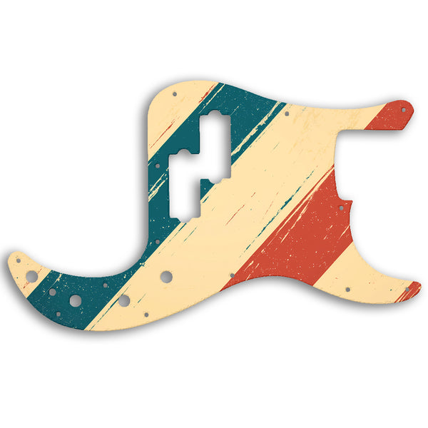 Fender PRECISION BASS 2005-PRESENT MADE IN MEXICO DELUXE ACTIVE SPECIAL Custom Pickguard Scratchplate RETRO Design