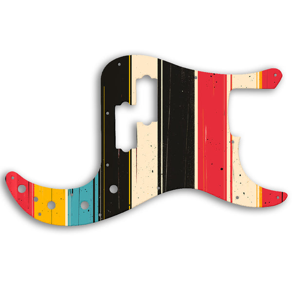 Fender PRECISION BASS 2005-PRESENT MADE IN MEXICO DELUXE ACTIVE SPECIAL Custom Pickguard Scratchplate RETRO Design