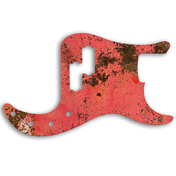 Fender PRECISION BASS 2005-PRESENT MADE IN MEXICO DELUXE ACTIVE SPECIAL Custom Pickguard Scratchplate Rust Design