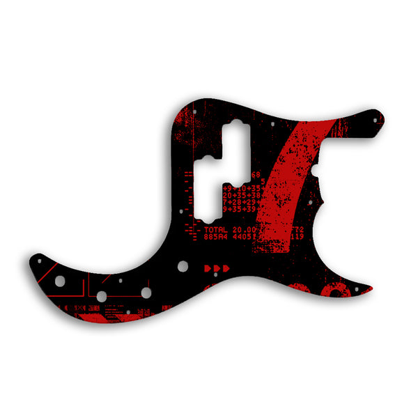 Fender Replacement Fender Precision Bass American Deluxe Pickguard Custom Pickguard Scratchplate ABSTRACT Design