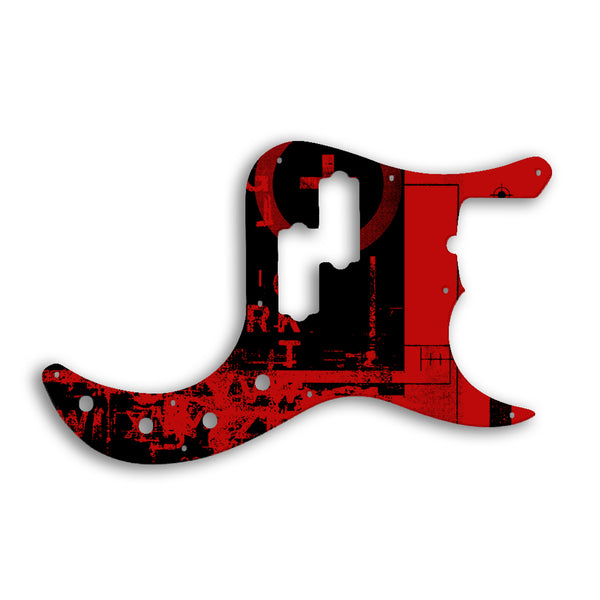 Fender Replacement Fender Precision Bass American Deluxe Pickguard Custom Pickguard Scratchplate ABSTRACT Design